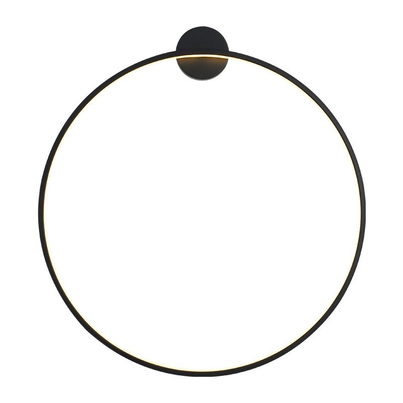 Iluminación de pared círculo en estilo moderno de silicona 1 lámpara de pared LED de luz