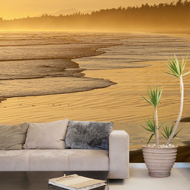 Sea Beach Photography Stain Resistant Mural Wallpaper Indoor Wall Mural