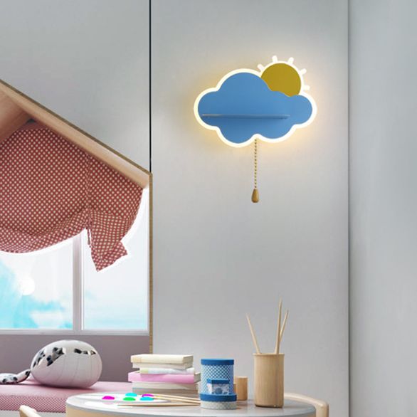 Metalen wolkenwand SCONCE LICTION Minimalistische stijl LED SCONCE LIMMUTE VOOR SLAAPKAMER