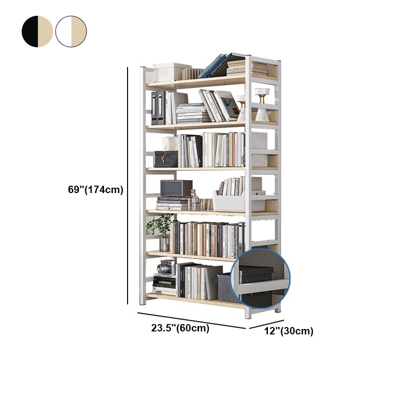 Industrielle vertikale Etagere -Bücherregal -Stahlrahmen -Holzregal -Buchhandel