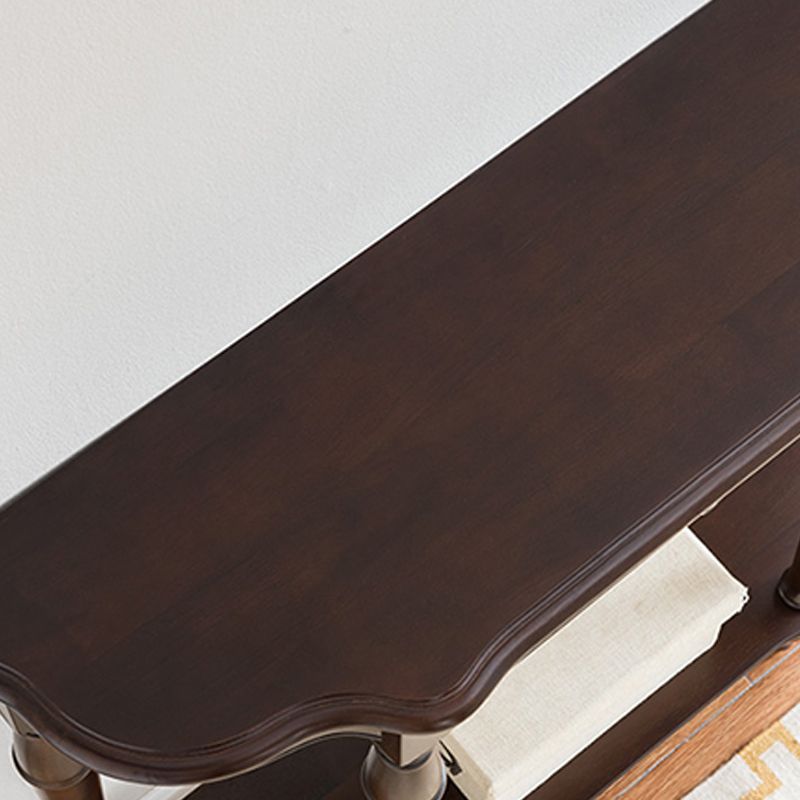 11" Wide Mid-Century Modern Console Table Single Drawer Sofa Table