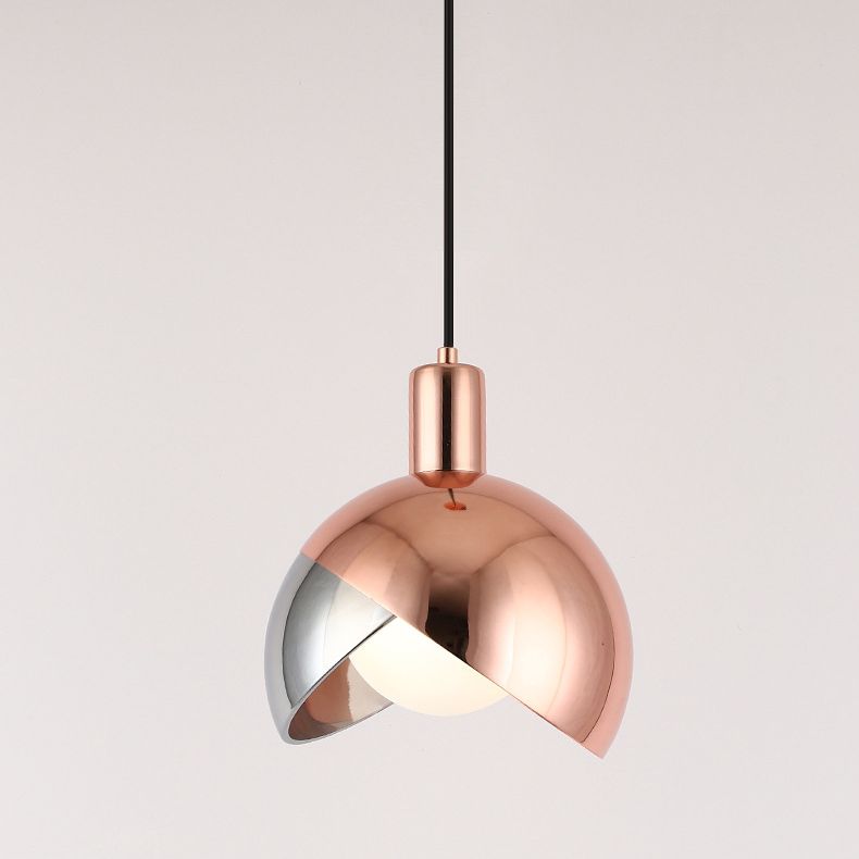 Metal Globe Hanging Light Kit Minimalist Style Hanging Pendant Light for Bedroom