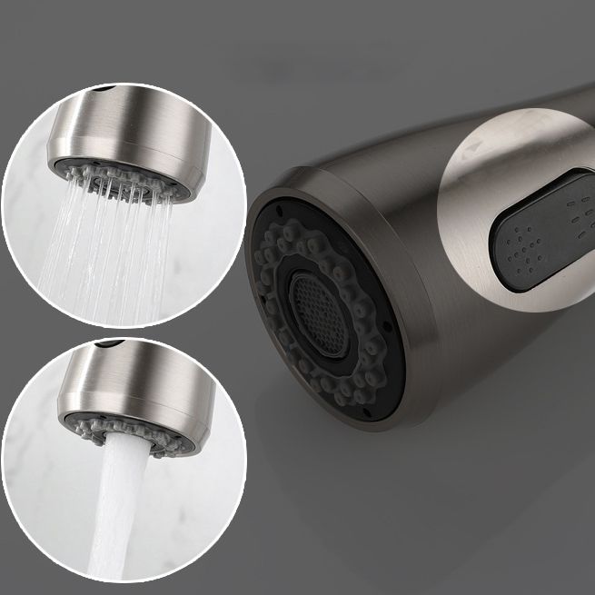 Modern Touch Sensor Kitchen Faucet Stainless Steel Swivel Spout with Pull down Sprayer
