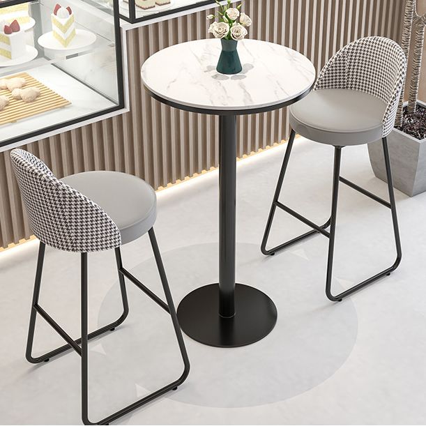 Modern 1/2/3 Pieces Sintered Stone Pub Table Set Fixed Table Counter Table