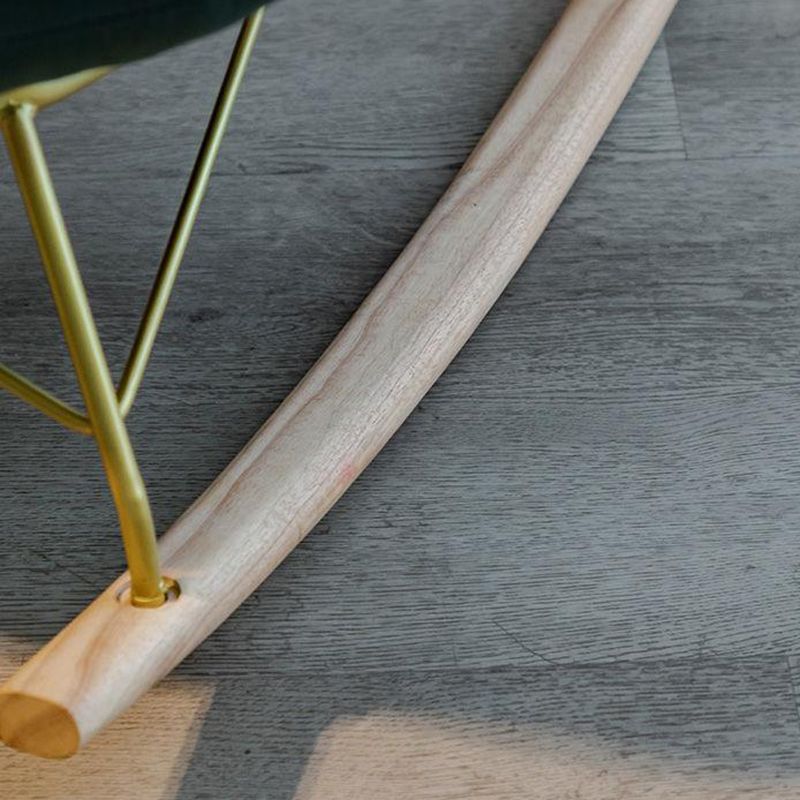 Contemporary Cushions Rocker Chair Metal Frame Spindle Rocker Chair for Home