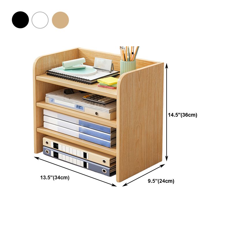 Contemporary Bookcase Closed Back Shelf Bookcase for Study Room