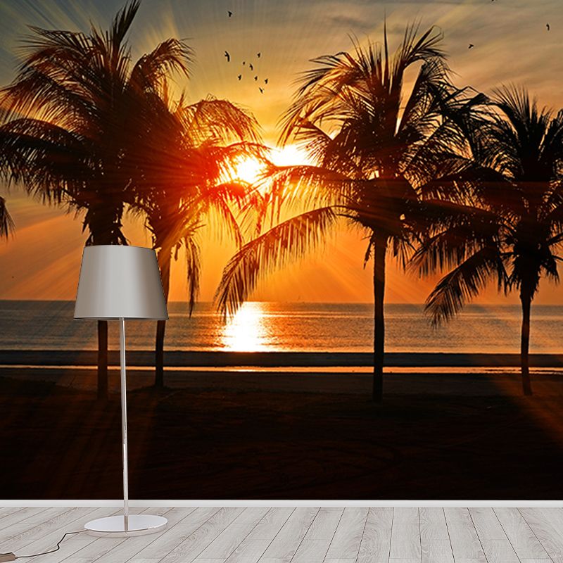 Modern Style Wall Mural Wallpaper Tropical Landscape Bedroom Wall Mural