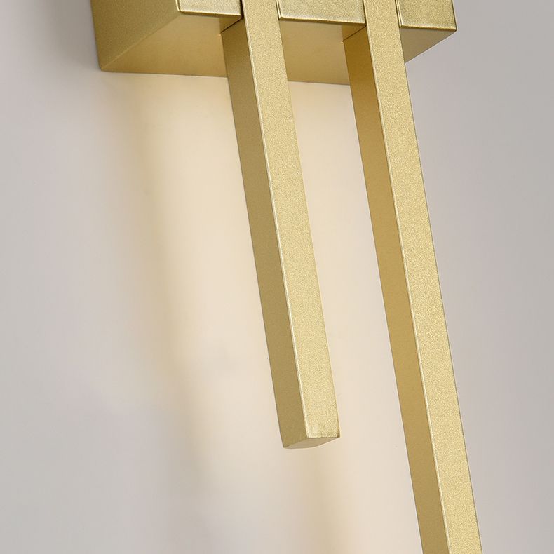 Metal LED Wall Lamp in Modern Minimalist 2-Light Linear Wall Sconce for Bedroom