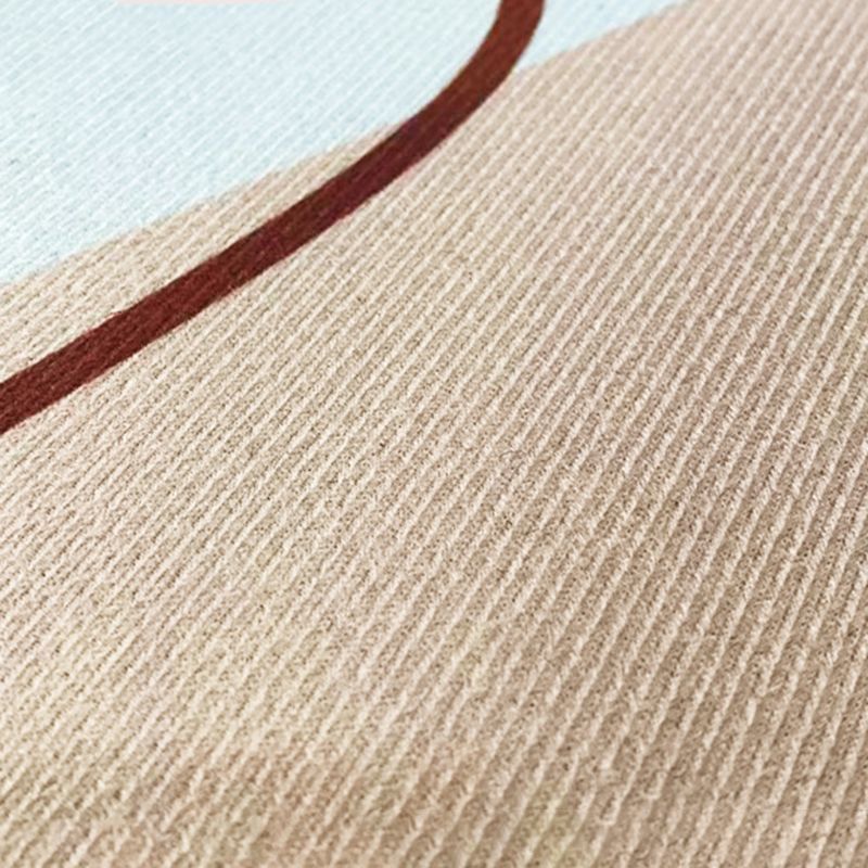 Modern Pink Carpt Polyester Color Block Carpet Stain Resistant Carpet for Home Decor