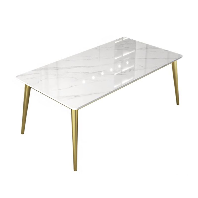 Traditional Luxury 4 Legs Furniture Stone Dining Table for Dining Room