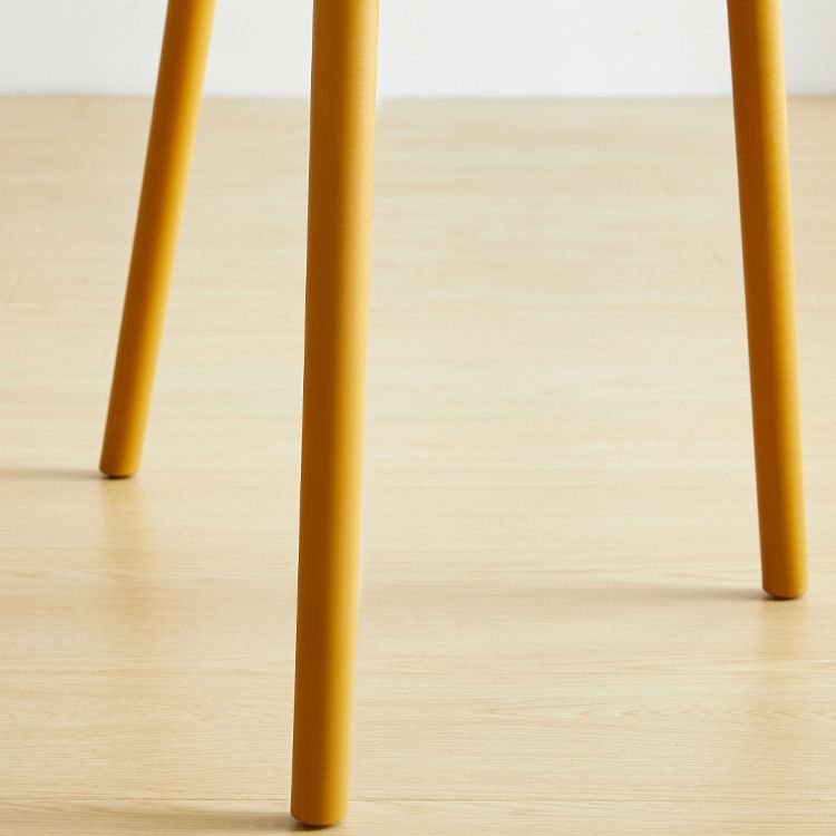 Scandinavian Plastic Dining Armless Chair Kitchen and Dining Room Side Chairs