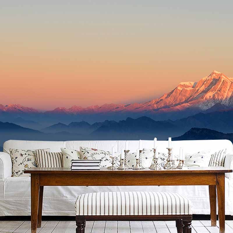 Environmental Wall Mural Wallpaper Mountain Range Bedroom Wall Mural