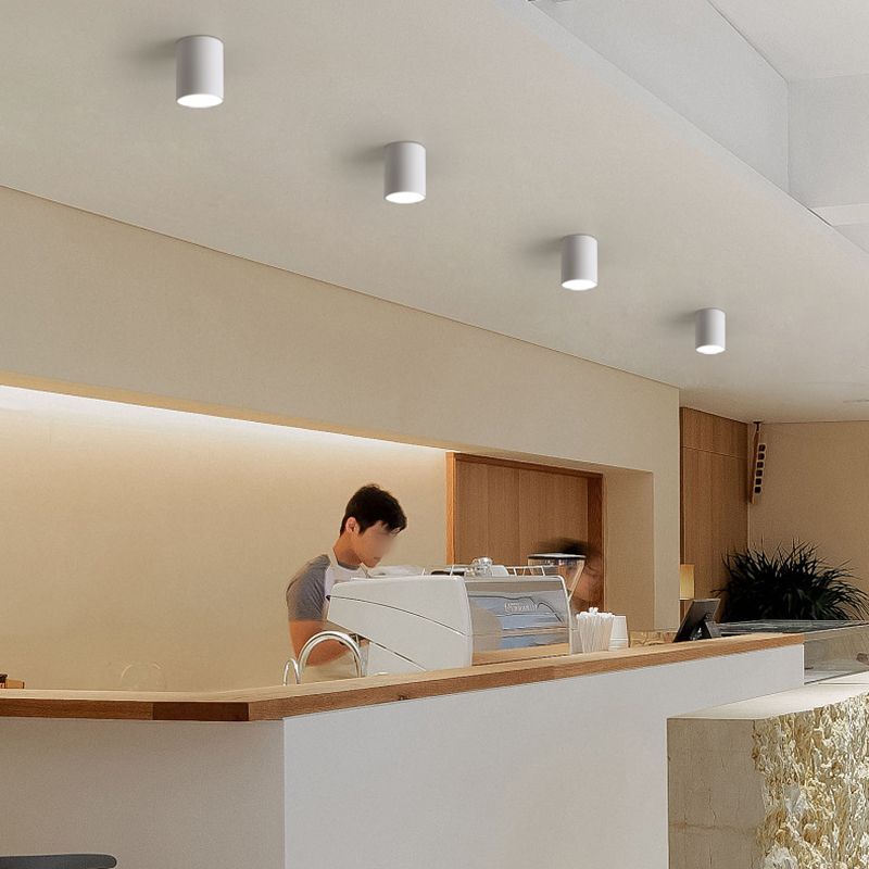 Plafonnier cylindrique Éclairage proche du plafond Éclairage encastré moderne