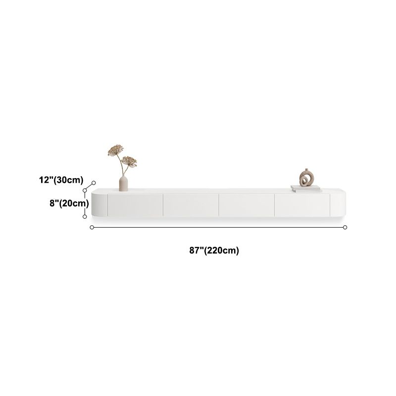 Modern TV Console Wall-mounted TV Media Console with 2 Drawers