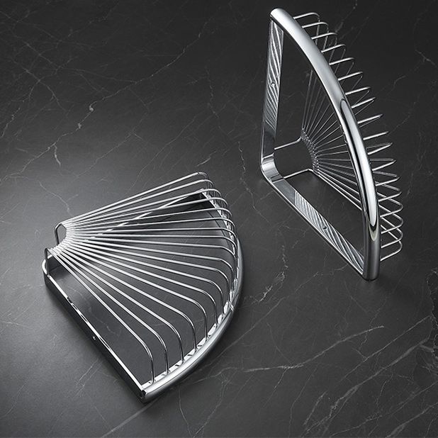 Matte Metal Bathroom Accessory Set 2 Piece Modern Bath Shelf