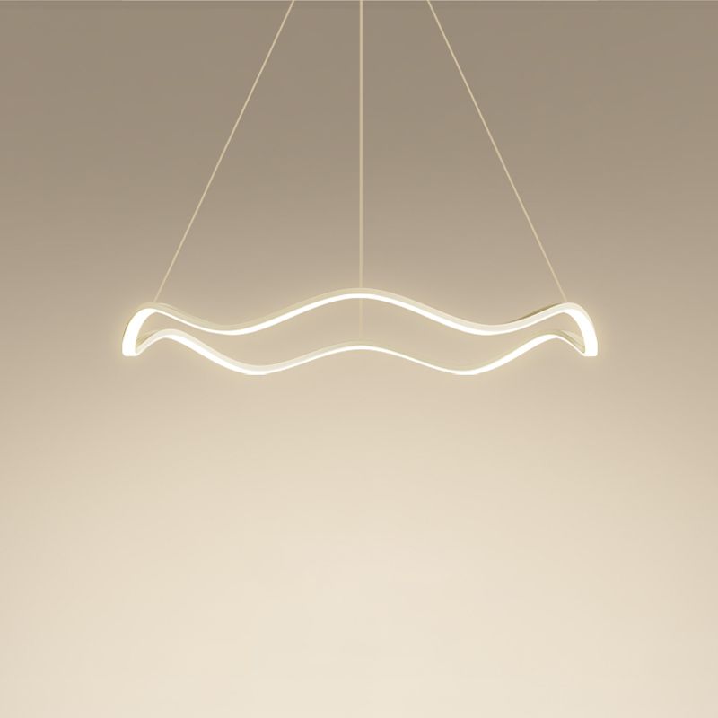 Lampadario orbicolare a sospensione leggero sala da pranzo moderna illuminazione in metallo lampadario