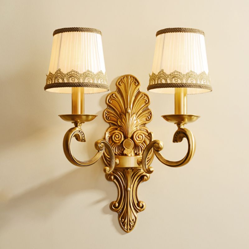 American Style Copper Vanity Light Cylinder Shape Vanity Lamp for Shower Room