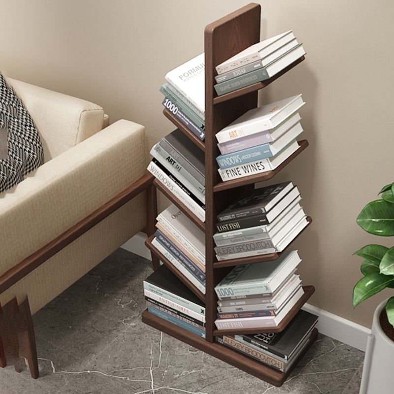 Modern Style Open Bookshelf Solid Wood Shelf Bookcase for Home