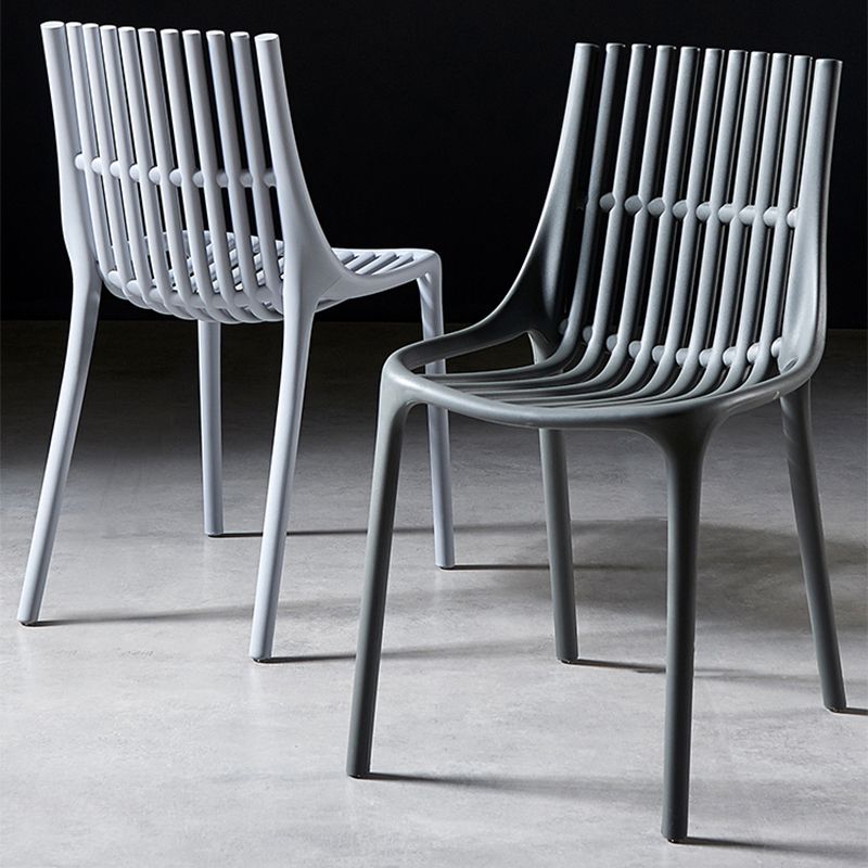 Modern Indoor-Outdoor Chair Plastic Stacking Outdoors Dining Chairs