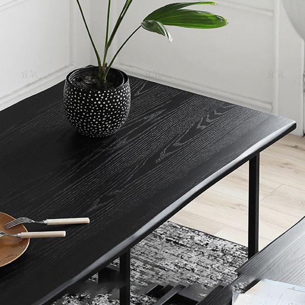 Modern 1/2 Pieces Dining Set Rectangle Wood Dining Table for Dining Room