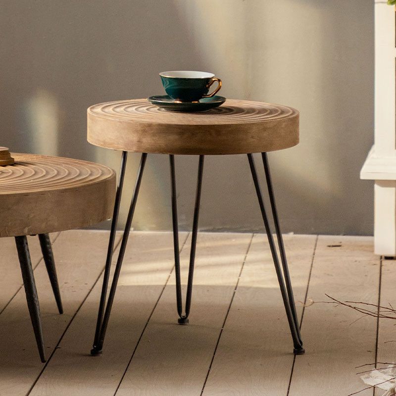 Contemporary Solid Wood Cocktail Table Light Wood Distressed Coffee Table