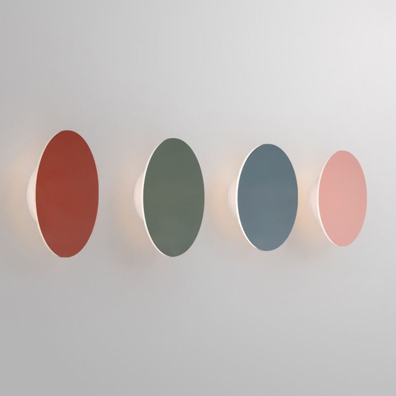 Roze/blauw/groene muur SCONCE Macaron Metal 1 lichte sconce verlichtingsarmatuur in wit/warm/derde versnelling