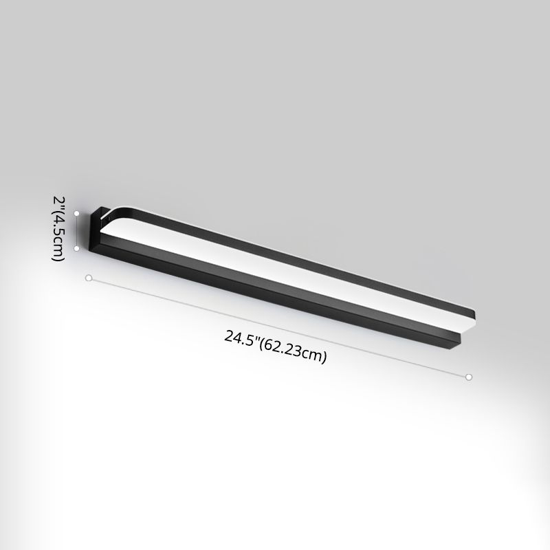 Idées d'éclairage de vanité linéaire lampe murale de style moderne en plusieurs vues pour salle de bain