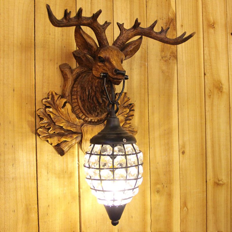 Modern Minimalist Wall Sconce Lighting Crystal Shade Wall Lighting Fixtures