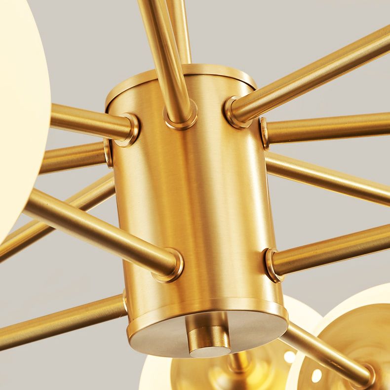 Lampade per lampadario moderno di rame Sputnik lampada a sospensione per soggiorno per soggiorno