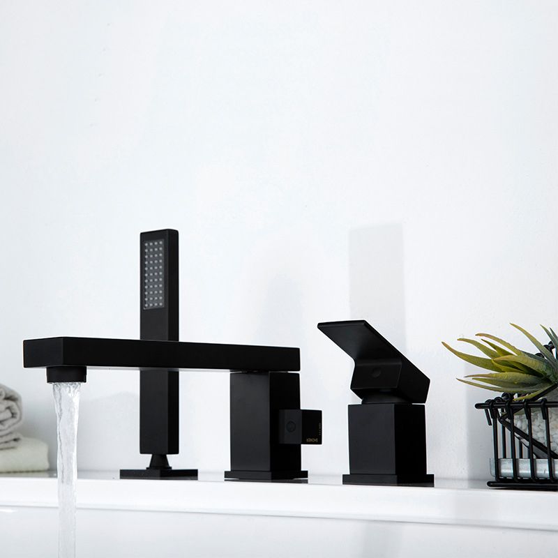 Contemporary Bath Faucet Trim Brass Low Arc Bath Faucet Trim