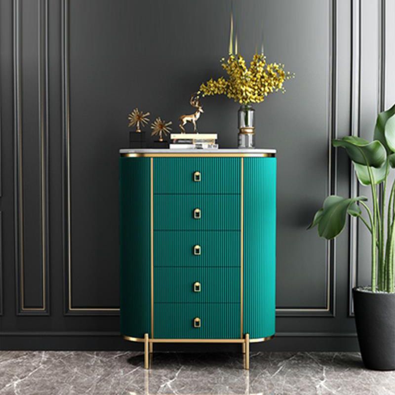 Classic Glam Vertical Lingerie Chest Stone Storage Chest for Bedroom