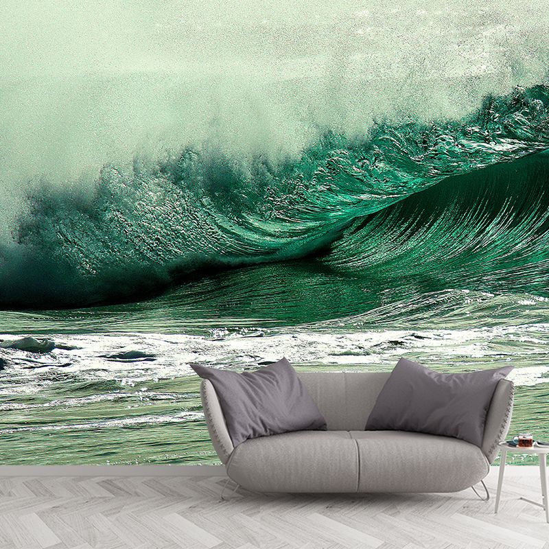 Photography Stain Resistant Mural Wallpaper Sea Scenery Living Room Wall Mural
