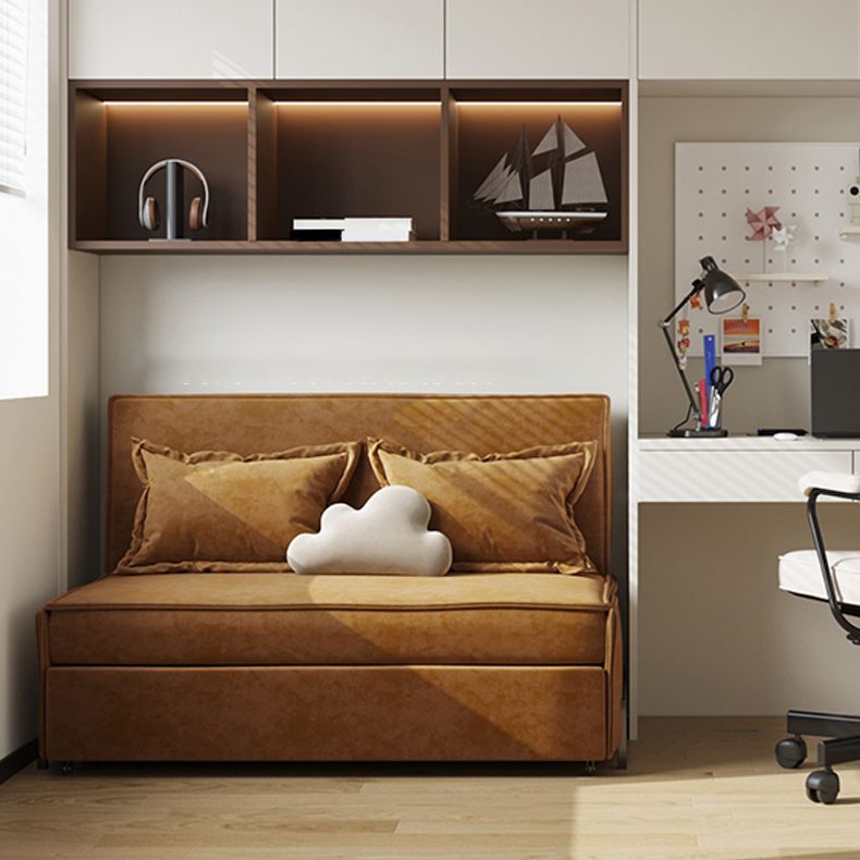 Pillow Included Sofa Futon Armless Foldable Cushion Back Sofa Bed