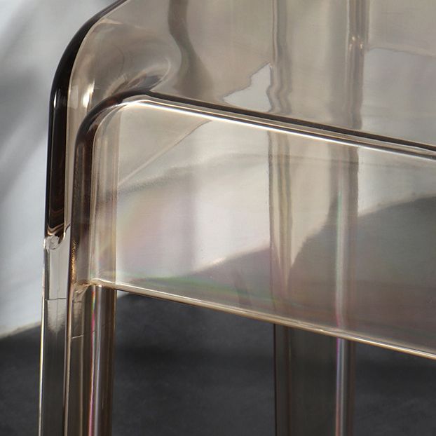 Modern Style Backless Bar-stool Plastic Counter Bar Stool with Plastic Legs for Home
