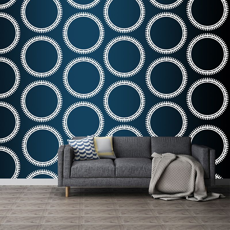 Industrial Style Gearwheel Mural for Living Room Bedroom, Removable, Customized Size