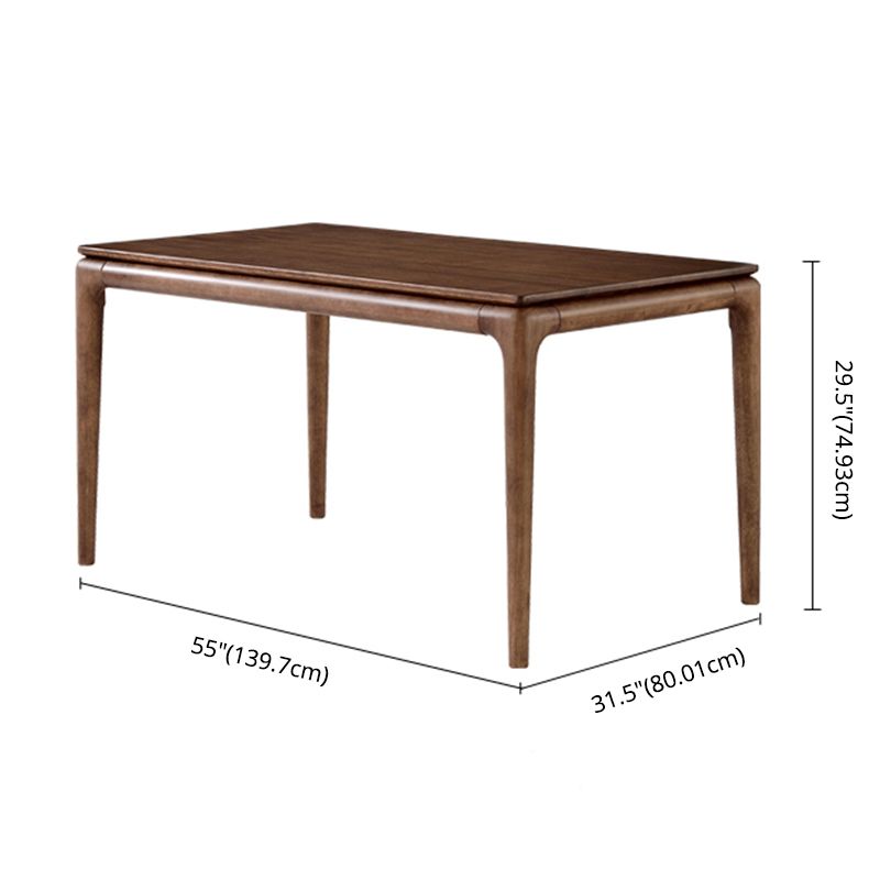 Traditional Solid Wood Dining Room Set with Rectangle Table Dining Table Furniture for Home