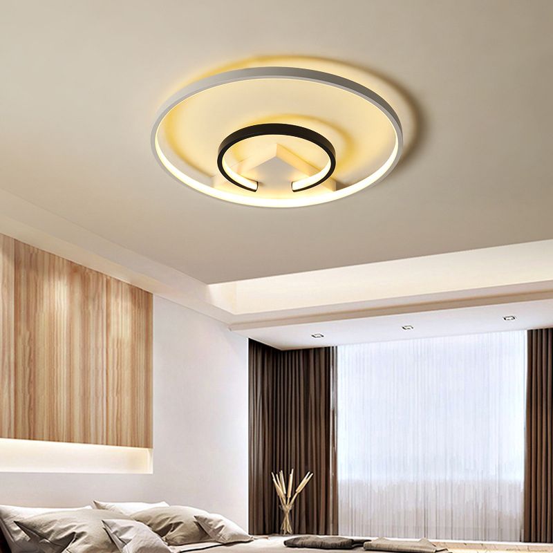 Montaje de techo de LED de estilo minimalista de techo de círculo de aluminio