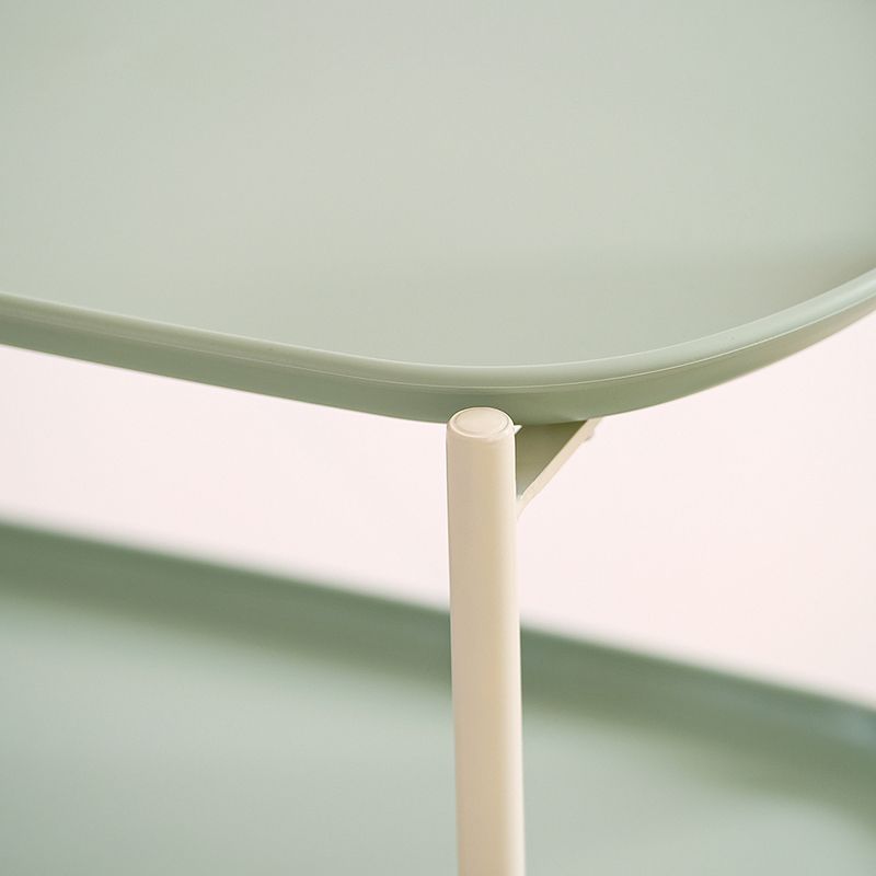 Contemporary Metal Side Table Oval Top Sofa Side Accent Table