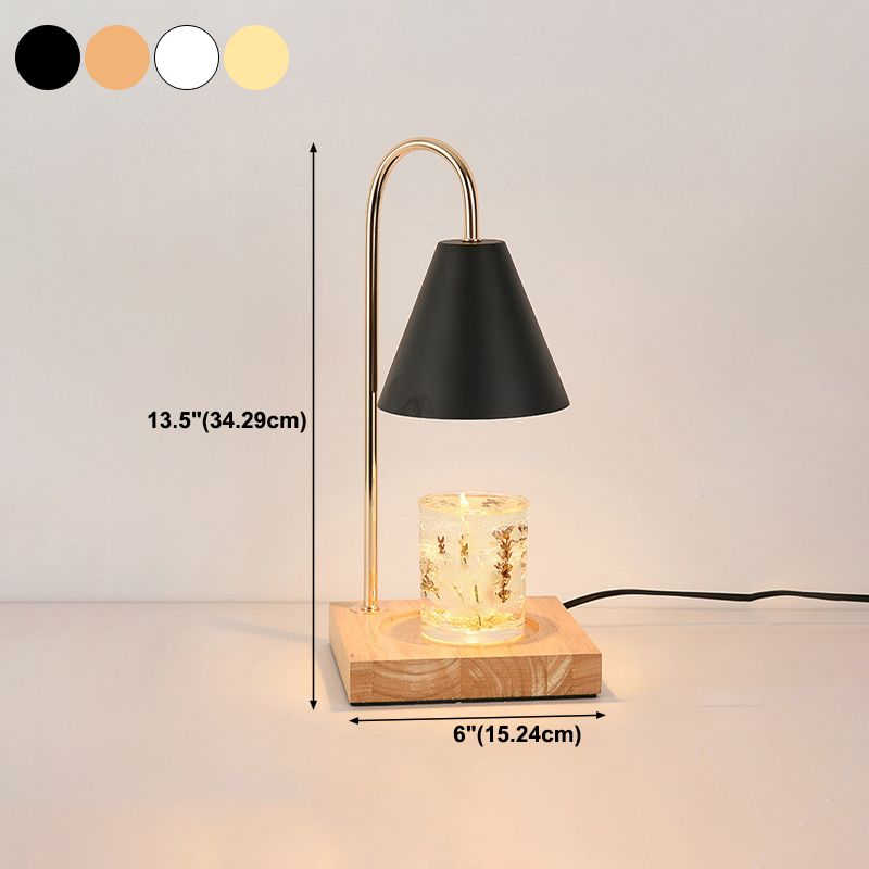 Lampe de table en métal géométrique moderne 1 luminaire de table d'éclairage (décoration non incluse)