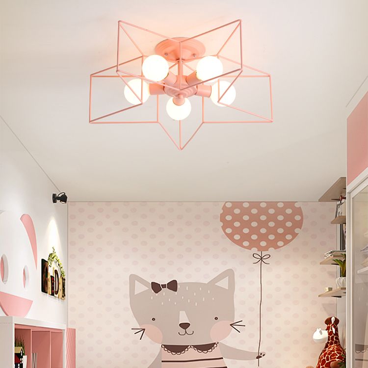 Five Stars Luminaires semi-encastrés Plafonniers semi-encastrés Contemporains en métal 5 lumières