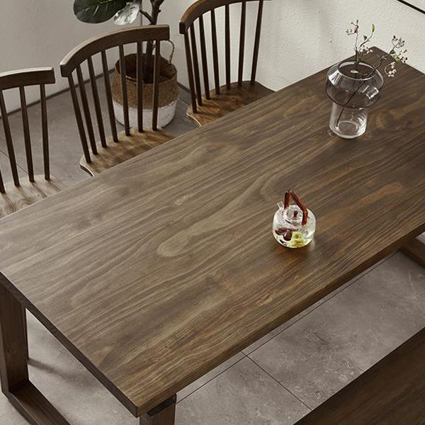 Modern 1/2/3/5/7 Pieces Dining Set Rectangle Wood Dining Table for Dining Room