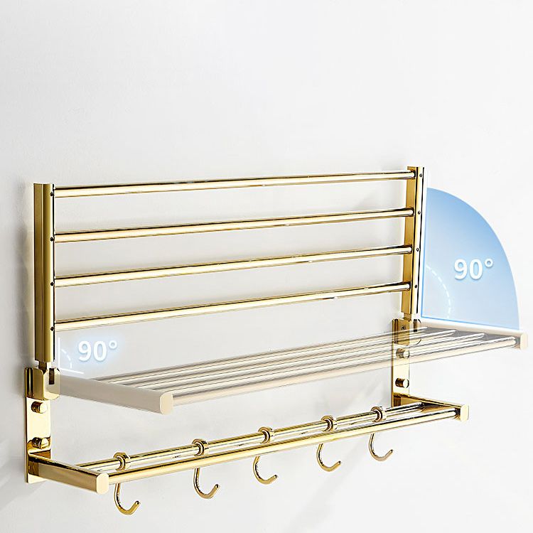 Traditional Brass Bathroom Accessory Set Polished Metal Bathroom Hardware