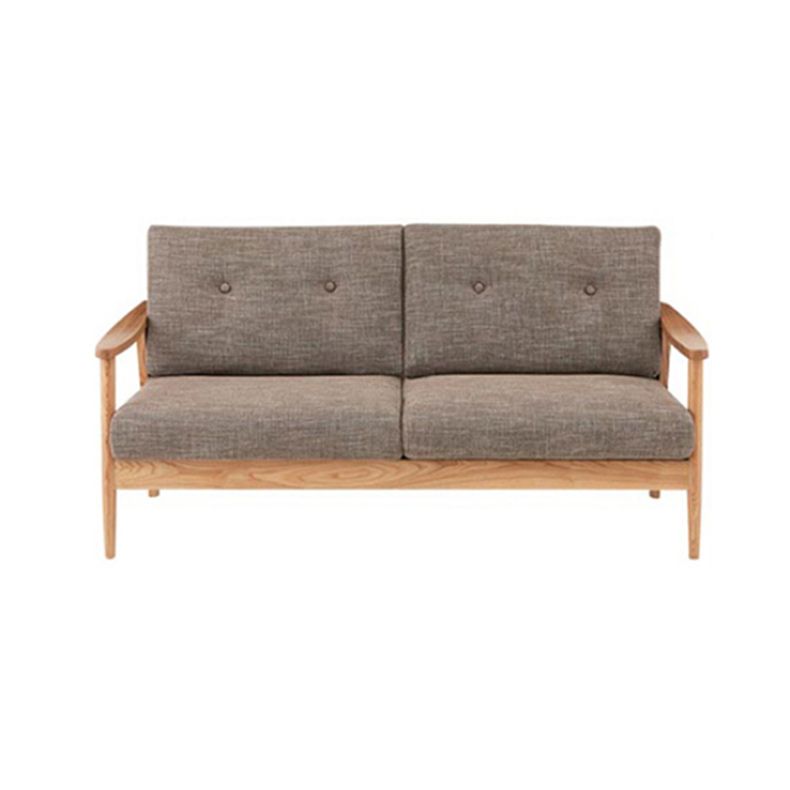 Contemporary Tufted Back with Square Arm in Cotton for Apartment