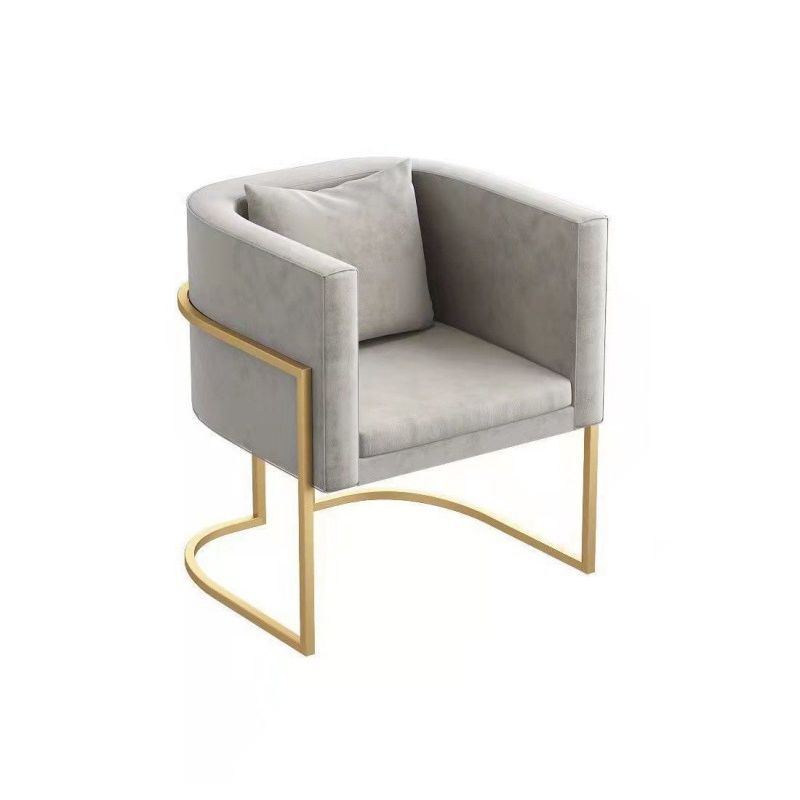 Velvet Gold Modern Sofa Tuxedo Arm Loveseat Contemporary Style