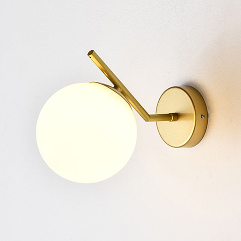 Sump a sfera leggera Sfonce lampada a fochea in metallo Sconcetto lampada per capezzale per letto