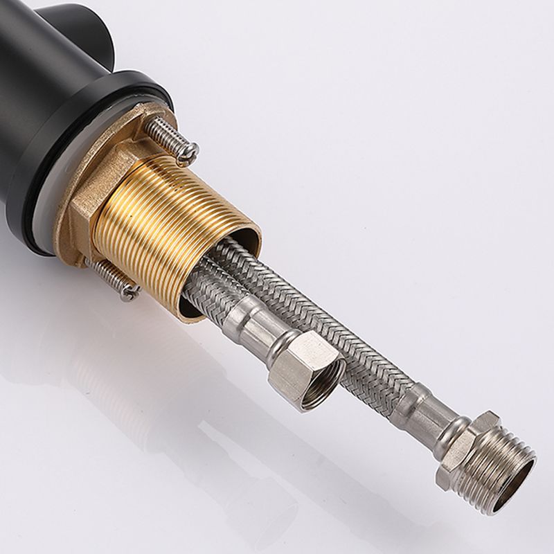 Modern Style Roman Tub Faucet Pure Color Deck-Mount Low Arc Copper Roman Tub Faucet