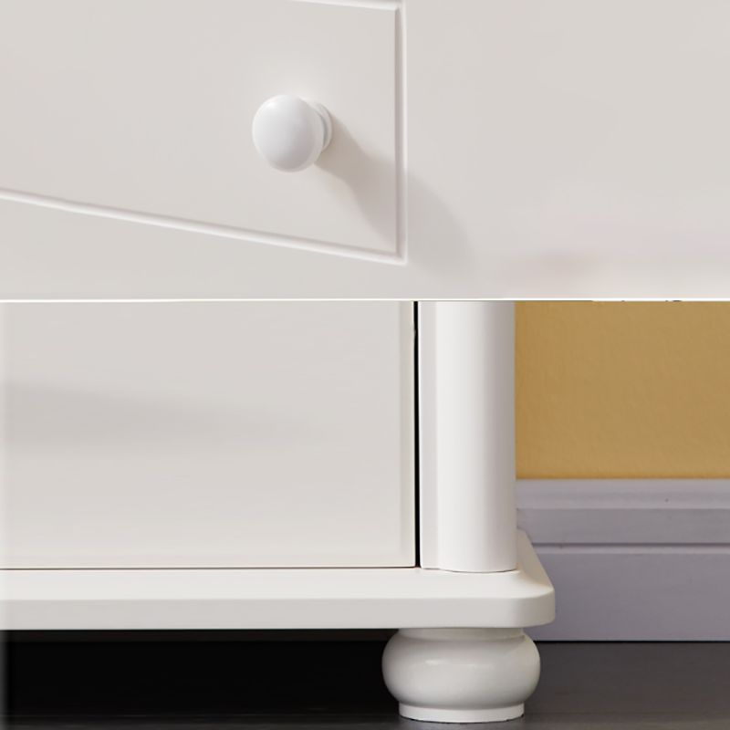 Pure White Standard Bookcase Contemporary Wooden Bookshelf with Shelves