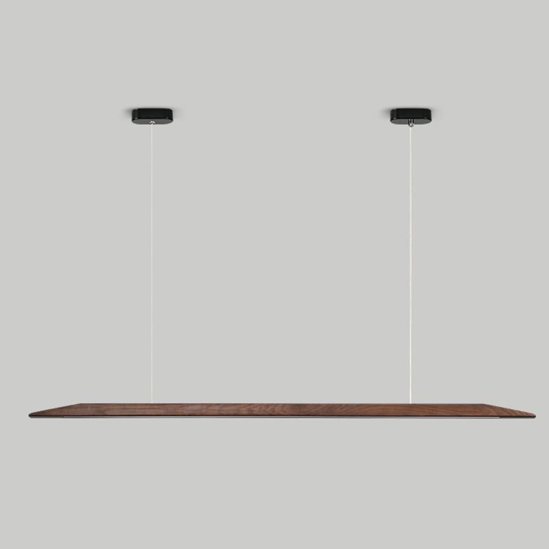 Wood Hanging Pendant Lights Minimalism Linear Hanging Lamps for Office