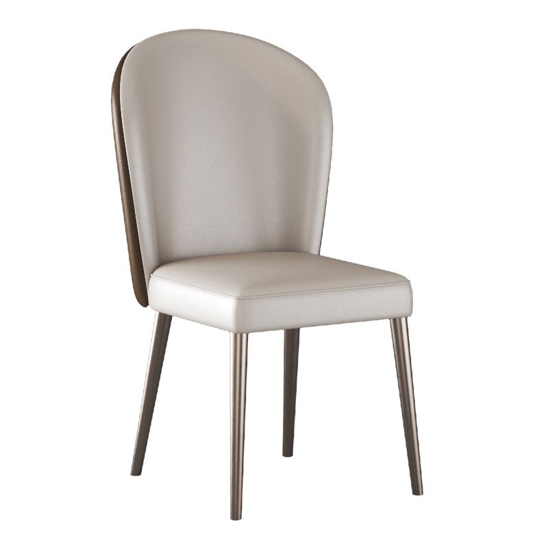 Glam Upholstered Parsons Dining Chairs Dining Room Armless Chair