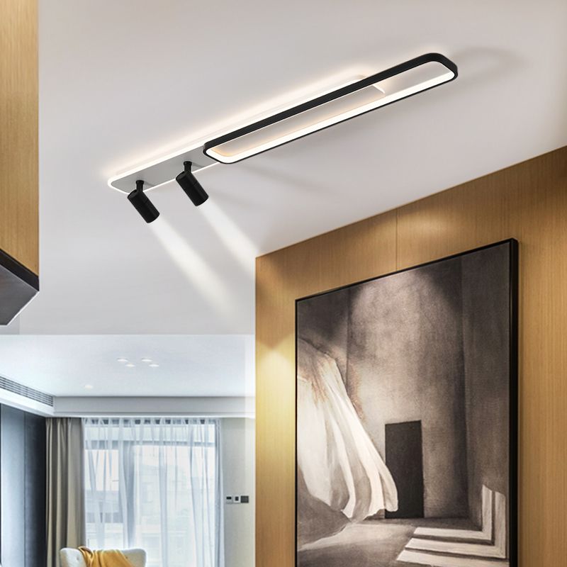 Modern Minimalist Style Linear LED Flush Mount Spotlight Acrylic Flush Ceiling Light